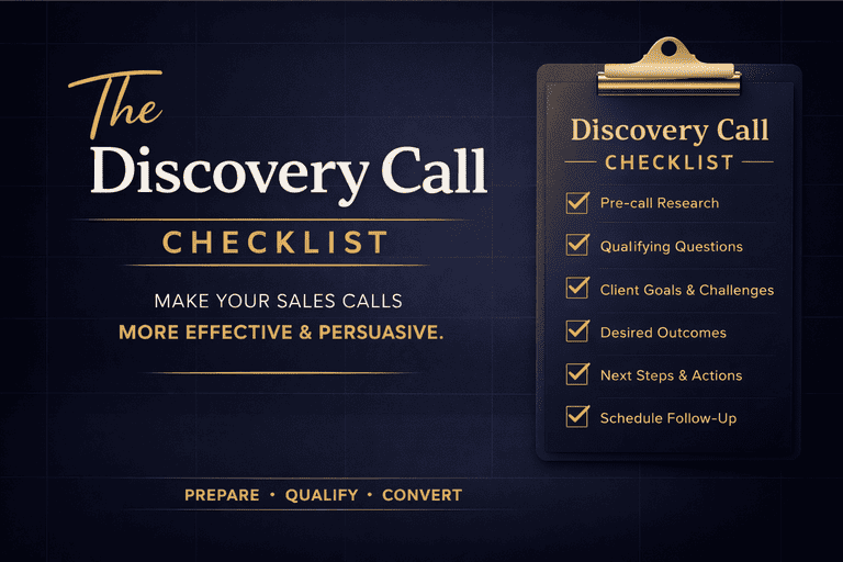 The Discovery Call Checklist — PDF for video professionals